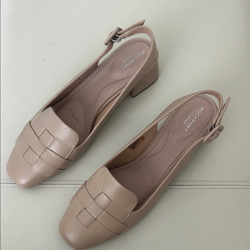 Rockport Esma Women's Beige Slingback Loafers 9.5